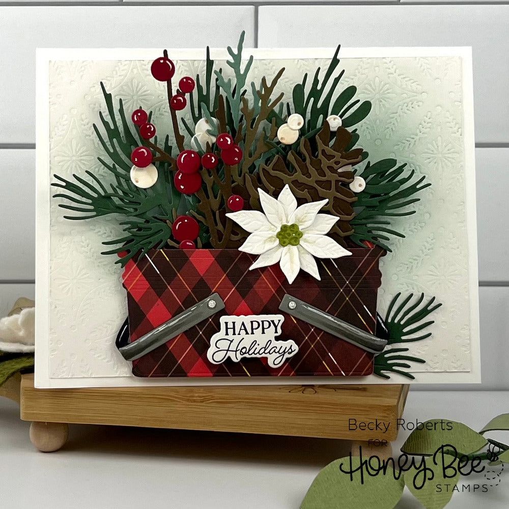 Home For The Holidays - 4x5 Photopolymer Stamp Set - Honey Bee Stamps