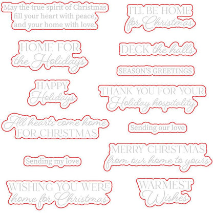 Home For The Holidays - Honey Cuts - Coordinating Dies - Honey Bee Stamps