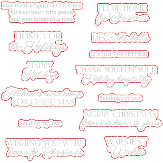 Home For The Holidays - Honey Cuts - Coordinating Dies - Honey Bee Stamps