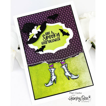 If The Broom Fits - 6x8 Photopolymer Stamp Set - Honey Bee Stamps