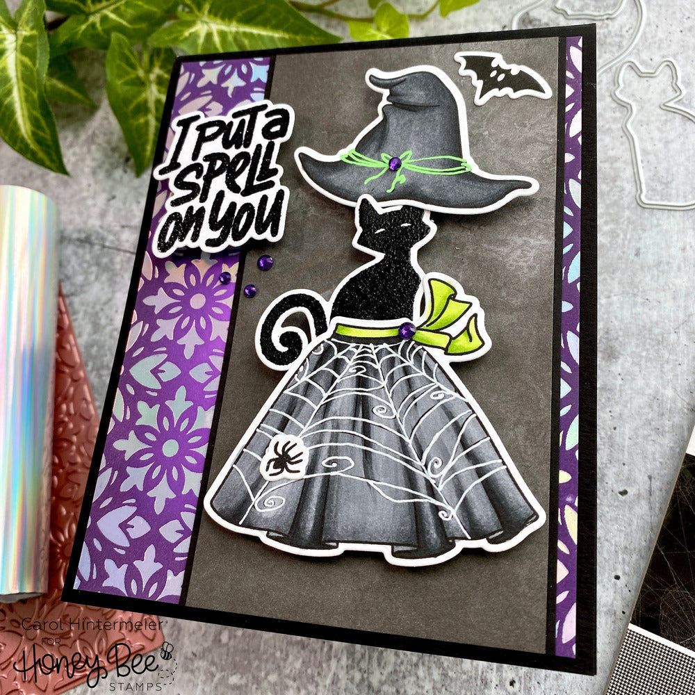 If The Broom Fits - 6x8 Photopolymer Stamp Set - Honey Bee Stamps