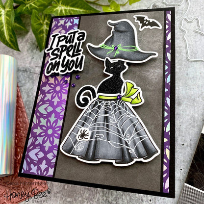 If The Broom Fits - 6x8 Photopolymer Stamp Set - Honey Bee Stamps