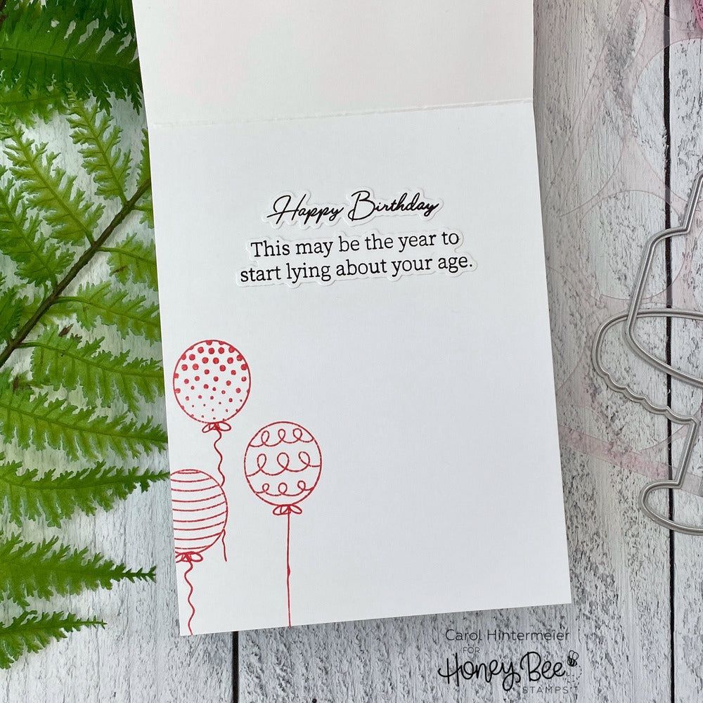 Inside: Snarky Birthday Sentiments - Honey Cuts - Coordinating Dies - Honey Bee Stamps