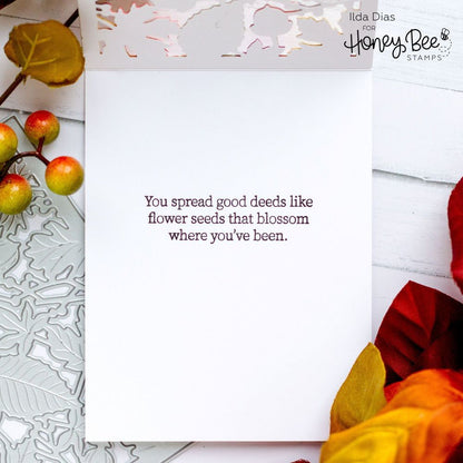 Inside: Thankful Sentiments - Honey Cuts - Coordinating Dies - Honey Bee Stamps