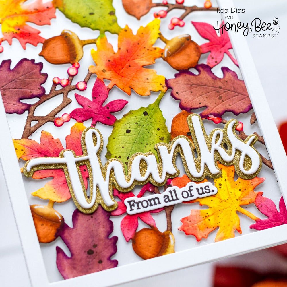 Inside: Thankful Sentiments - Honey Cuts - Coordinating Dies - Honey Bee Stamps