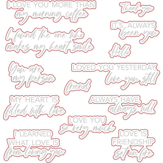 It's Always Been You - Honey Cuts - Coordinating Dies - Honey Bee Stamps