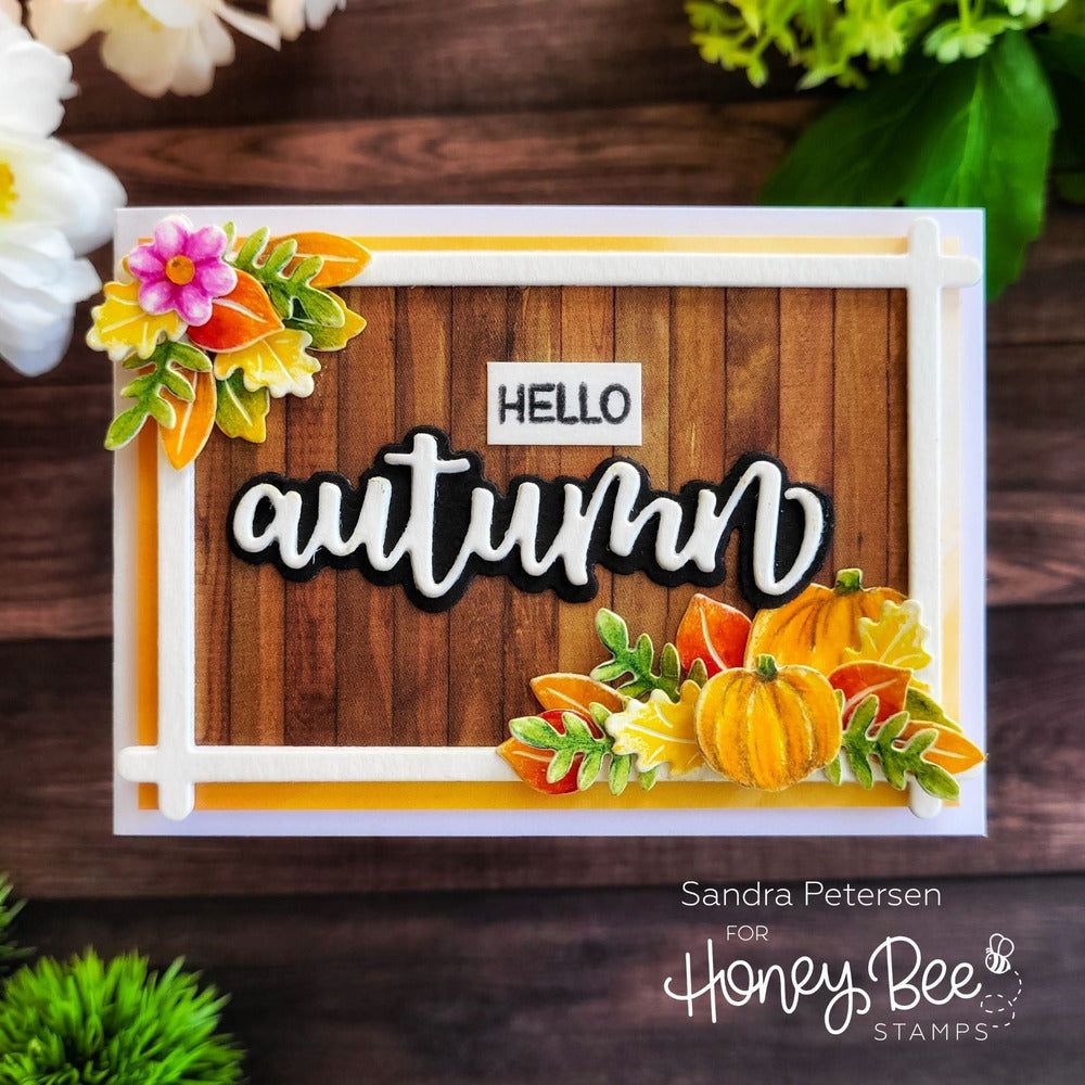 Itty Bitty Fall Flowers - Honey Cuts - Stand - Alone Dies - Honey Bee Stamps