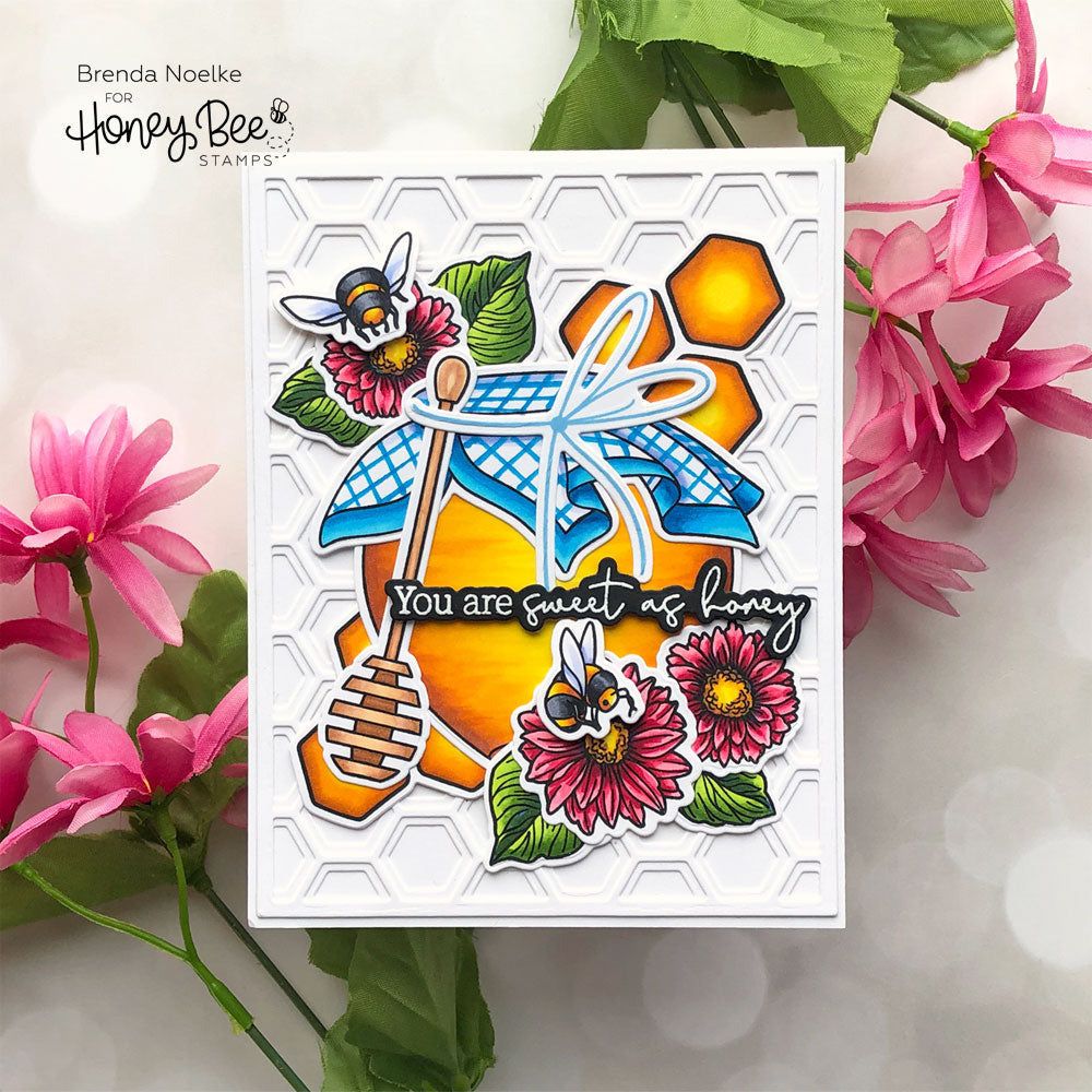 Just BEEcause - 6x8 Photopolymer Stamp Set - Retiring - Honey Bee Stamps