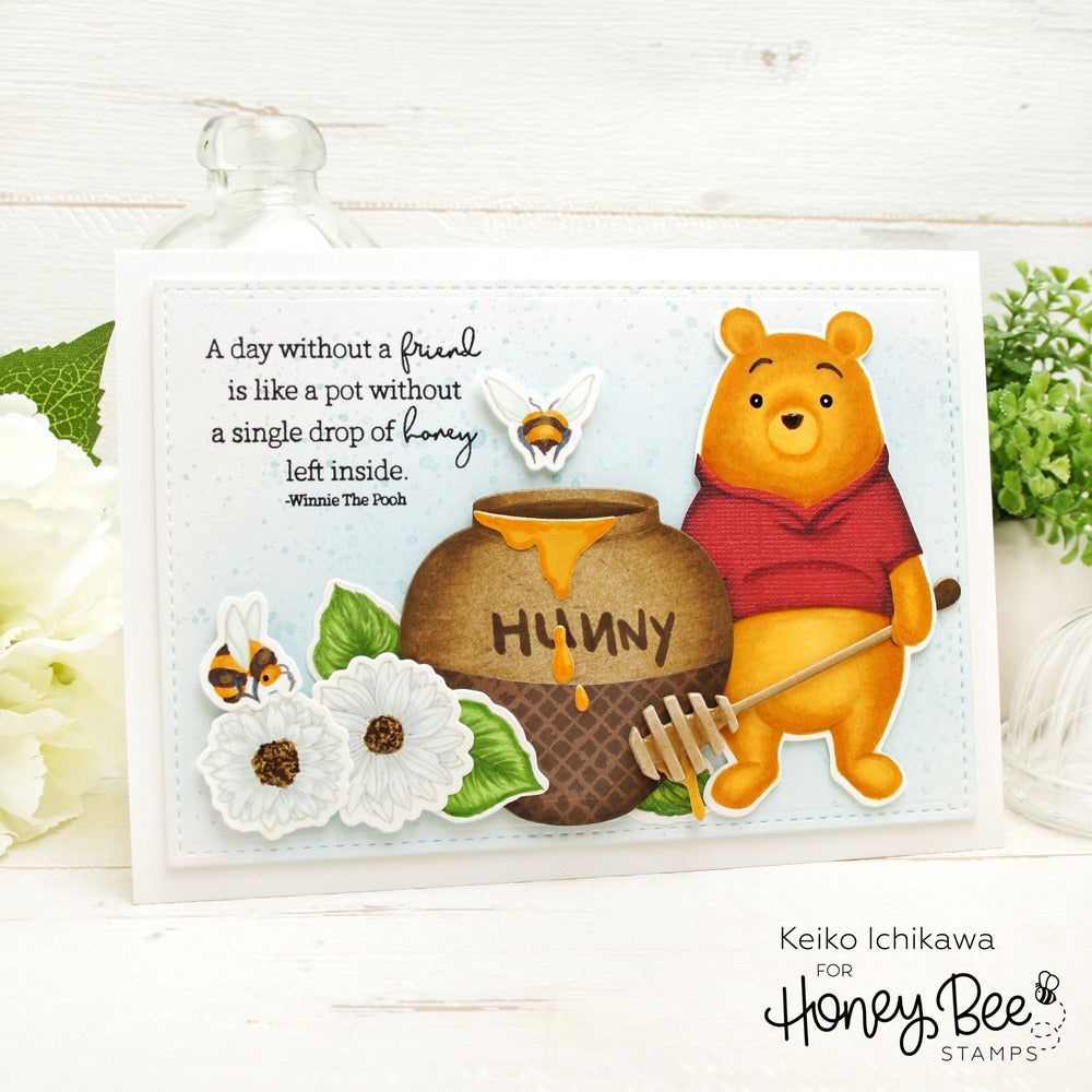 Just BEEcause - 6x8 Photopolymer Stamp Set - Retiring - Honey Bee Stamps