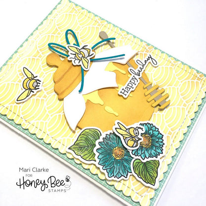 Just BEEcause - 6x8 Photopolymer Stamp Set - Retiring - Honey Bee Stamps