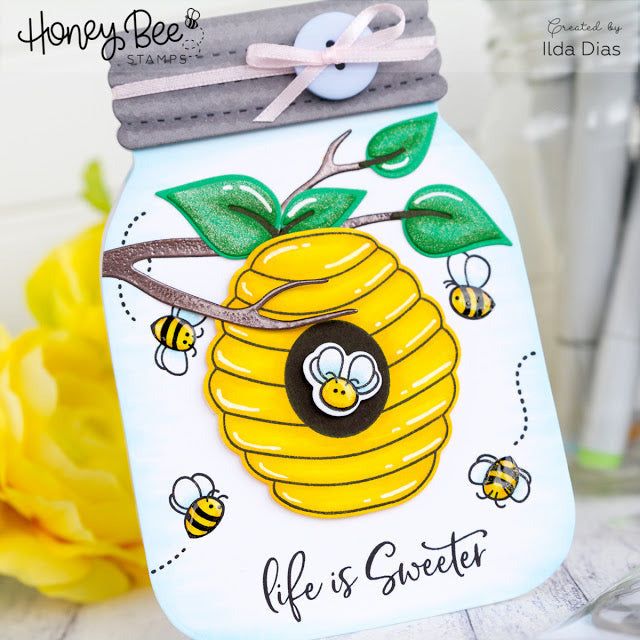 Layering Bee Hive - Honey Cuts - Stand - Alone Dies - Honey Bee Stamps