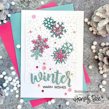 Layering Snowflakes - Honey Cuts - Stand - Alone Dies - Honey Bee Stamps