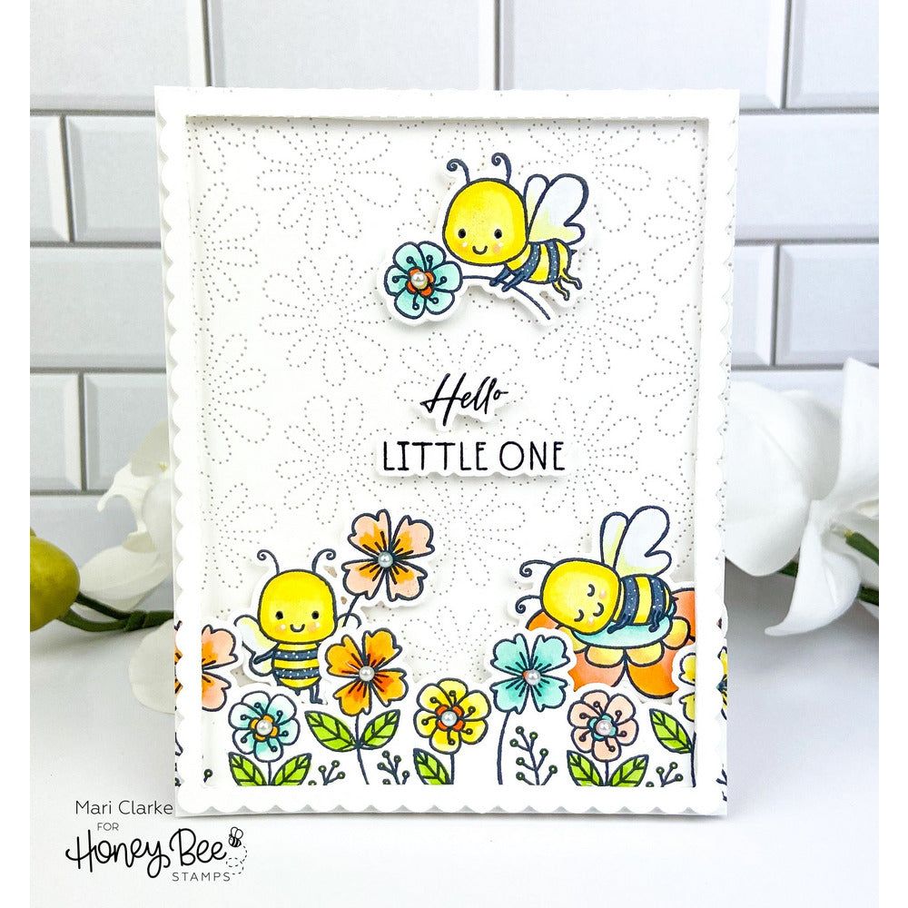 Lazy Daisy Pierced A2 Cover Plate - Honey Cuts - Stand - Alone Dies - Honey Bee Stamps