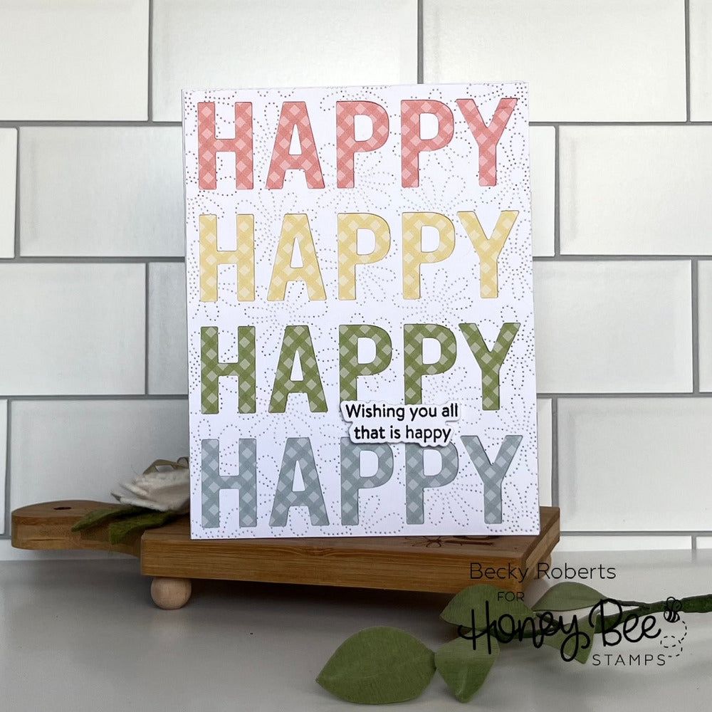 Lazy Daisy Pierced A2 Cover Plate - Honey Cuts - Stand - Alone Dies - Honey Bee Stamps