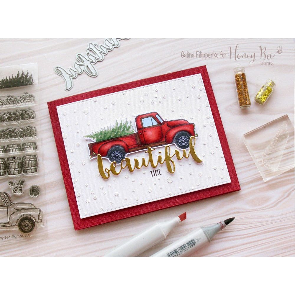 Little Pickup - 4x6 Photopolymer Stamp Set - Honey Bee Stamps