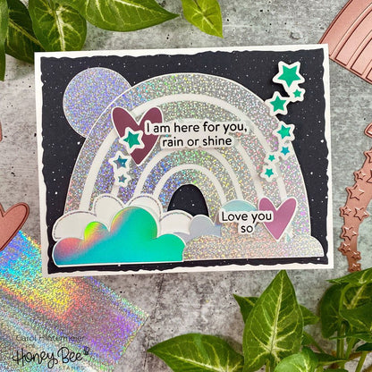 Look For The Rainbow - 6x7 Photopolymer Stamp Set - Honey Bee Stamps