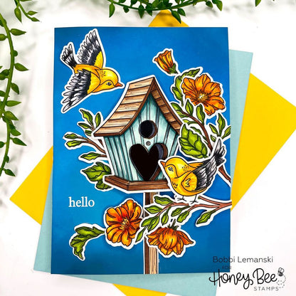 Love Is In The Air - 6x6 Photopolymer Stamp Set - Honey Bee Stamps