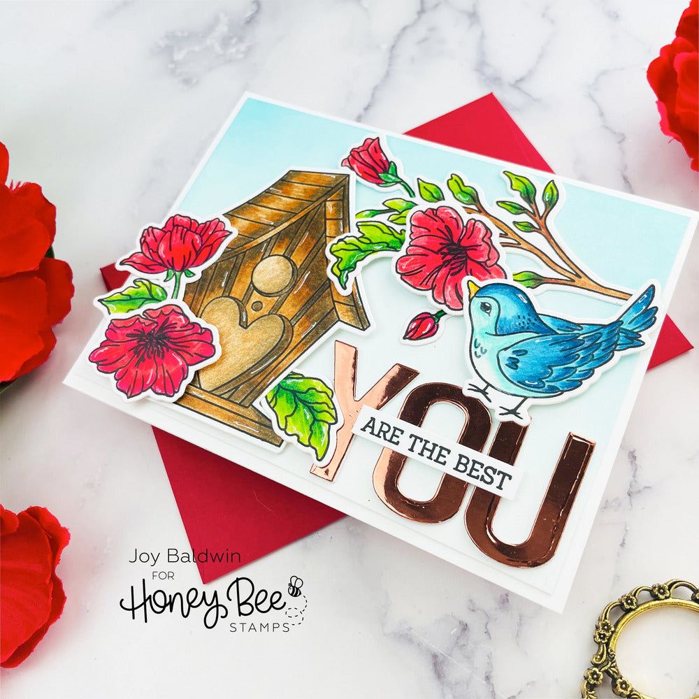 Love Is In The Air - 6x6 Photopolymer Stamp Set - Honey Bee Stamps