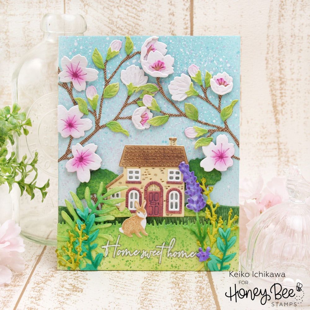 Lovely Layers: Cherry Blossom - Honey Cuts - Stand - Alone Dies - Honey Bee Stamps