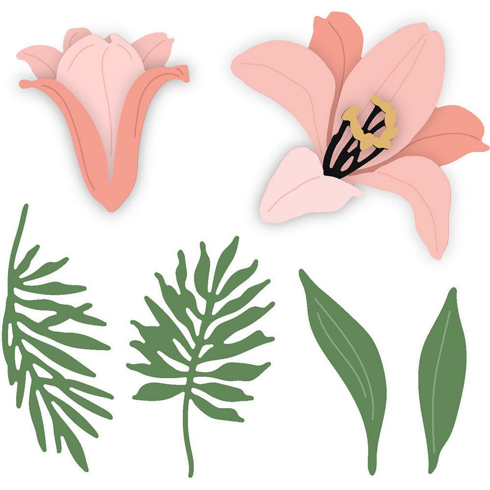 Lovely Layers: Easter Lily - Honey Cuts - Stand - Alone Dies - Honey Bee Stamps