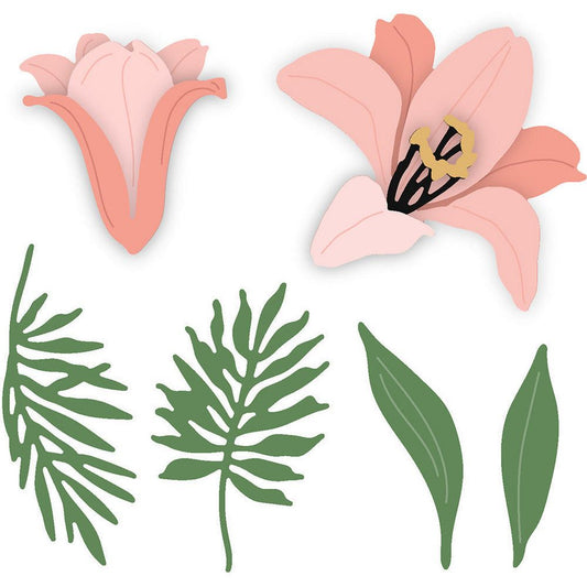 Lovely Layers: Easter Lily - Honey Cuts - Stand - Alone Dies - Honey Bee Stamps