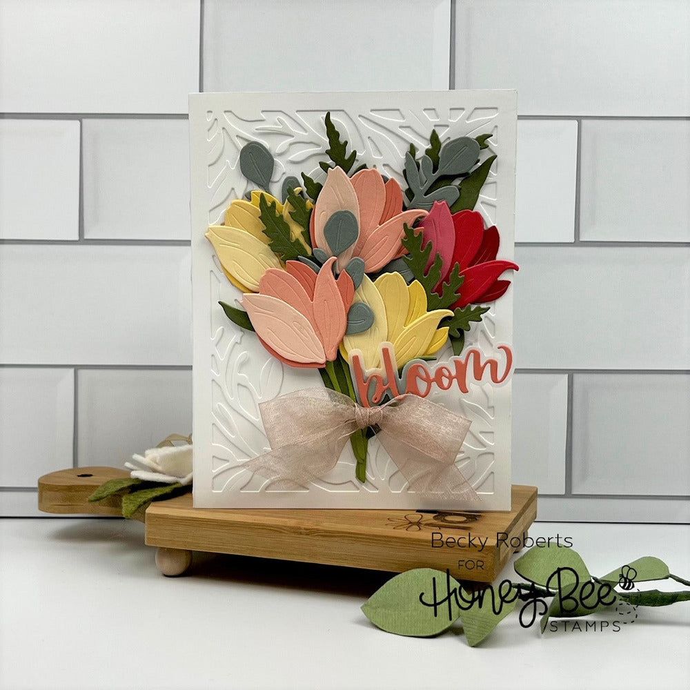 Lovely Layers: Greenery - Honey Cuts - Stand - Alone Dies - Honey Bee Stamps