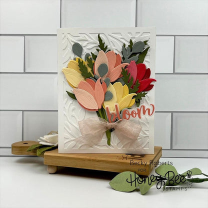 Lovely Layers: Greenery - Honey Cuts - Stand - Alone Dies - Honey Bee Stamps