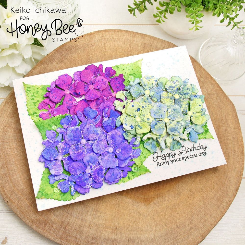 Lovely Layers: Hydrangea - Honey Cuts - Stand - Alone Dies - Honey Bee Stamps