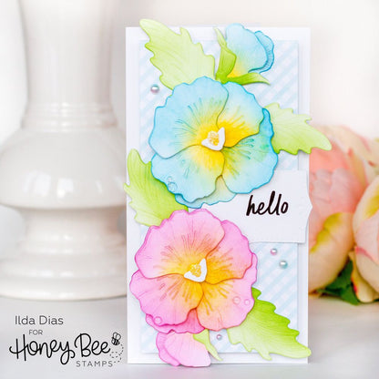 Lovely Layers: Pansy - Honey Cuts - Stand - Alone Dies - Honey Bee Stamps