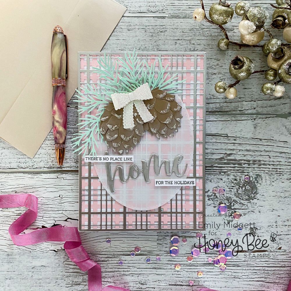 Lovely Layers: Pinecone - Honey Cuts - Stand - Alone Dies - Honey Bee Stamps