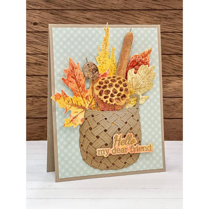 Lovely Layers: Rattan Basket - Honey Cuts - Stand - Alone Dies - Honey Bee Stamps