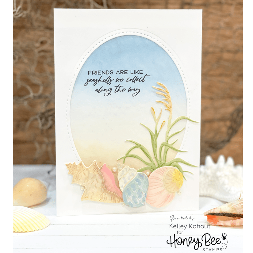 Lovely Layers: Seashore - Honey Cuts - Stand - Alone Dies - Honey Bee Stamps