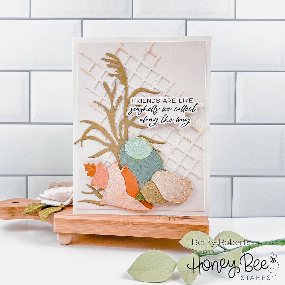Lovely Layers: Seashore - Honey Cuts - Stand - Alone Dies - Honey Bee Stamps