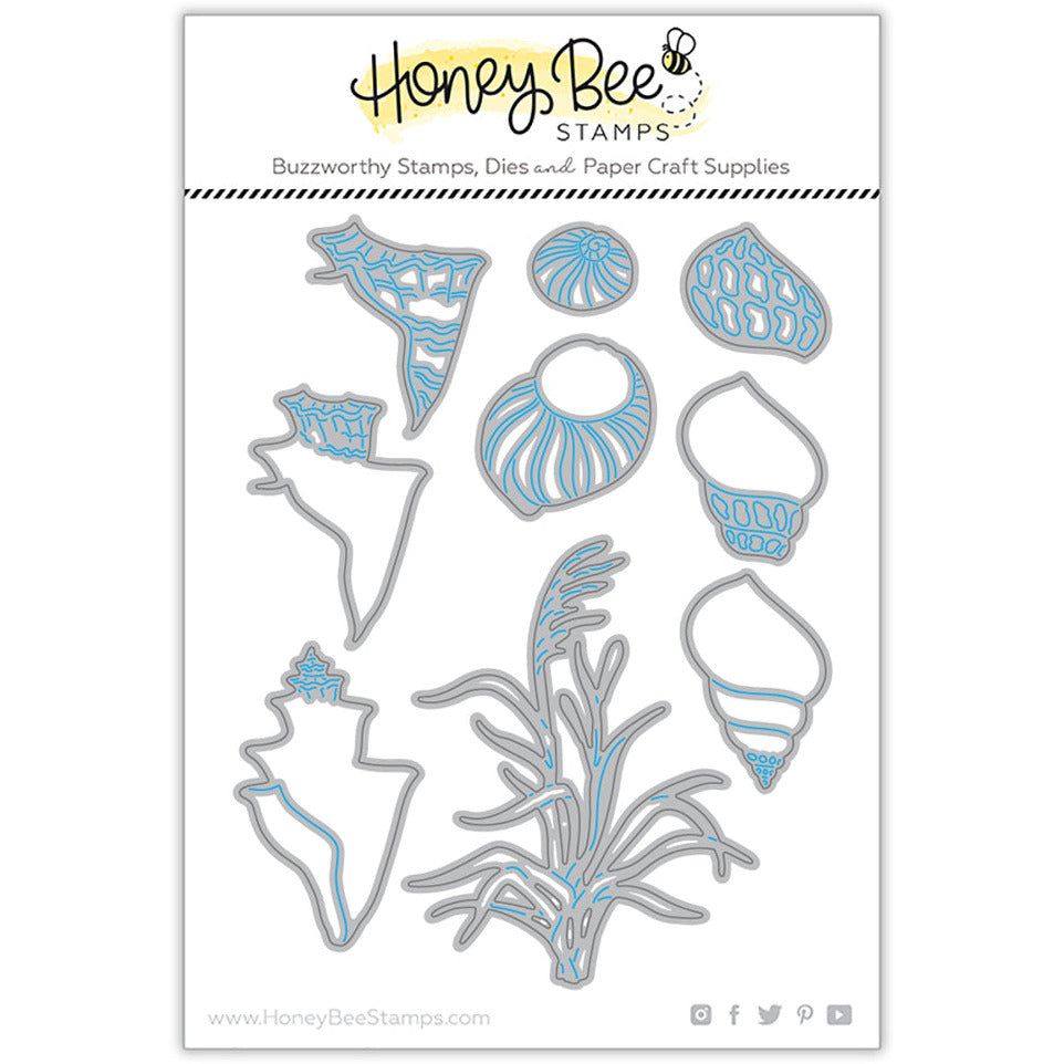Lovely Layers: Seashore - Honey Cuts - Stand - Alone Dies - Honey Bee Stamps