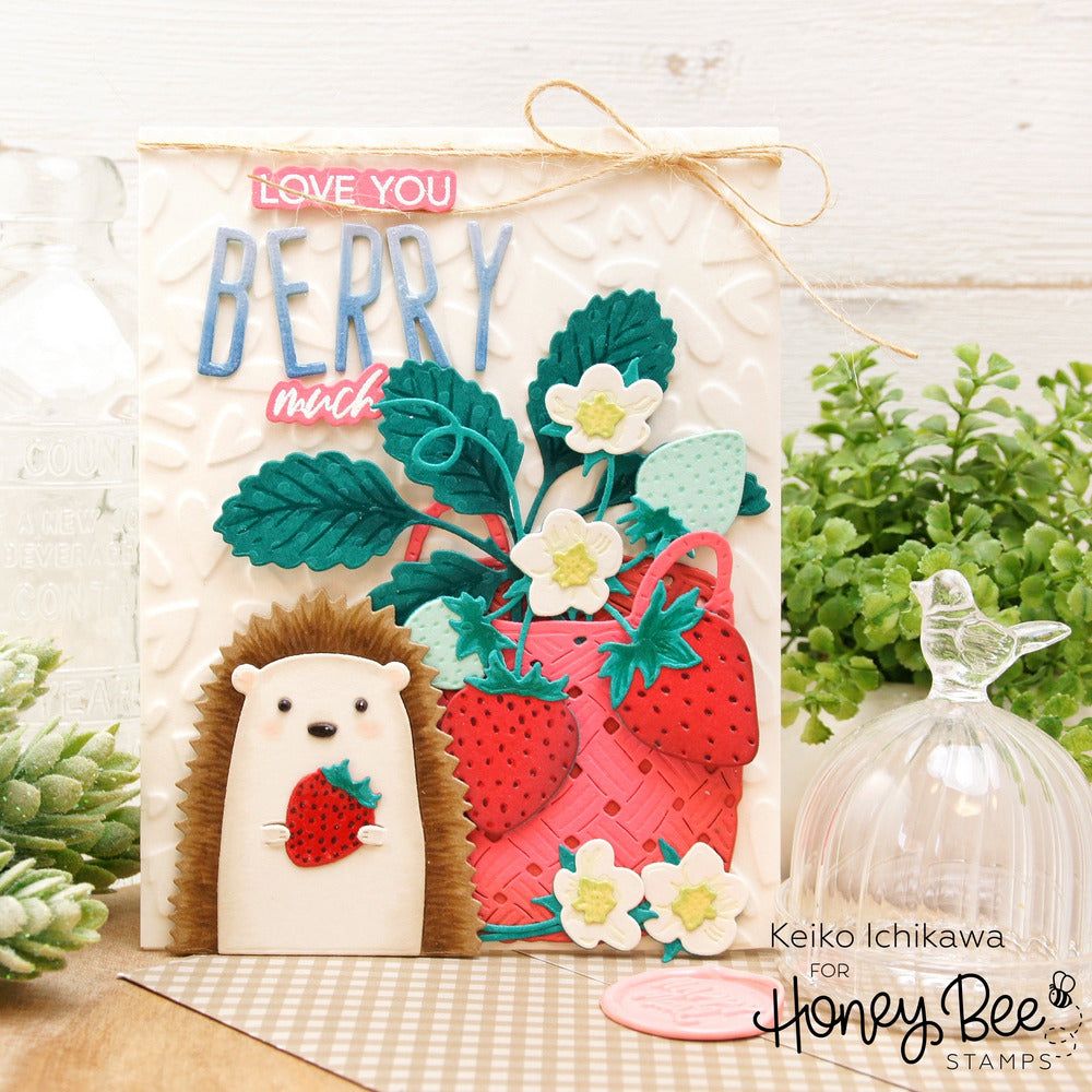 Lovely Layers: Strawberries - Honey Cuts - Stand - Alone Dies - Honey Bee Stamps