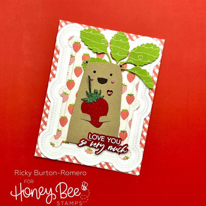 Lovely Layers: Strawberries - Honey Cuts - Stand - Alone Dies - Honey Bee Stamps