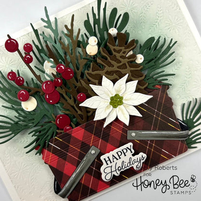 Lovely Layers: Vintage Picnic Basket - Honey Cuts - Stand - Alone Dies - Honey Bee Stamps