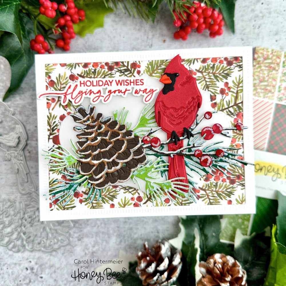 Lovely Layers: Winter Birds - Honey Cuts - Stand - Alone Dies - Honey Bee Stamps