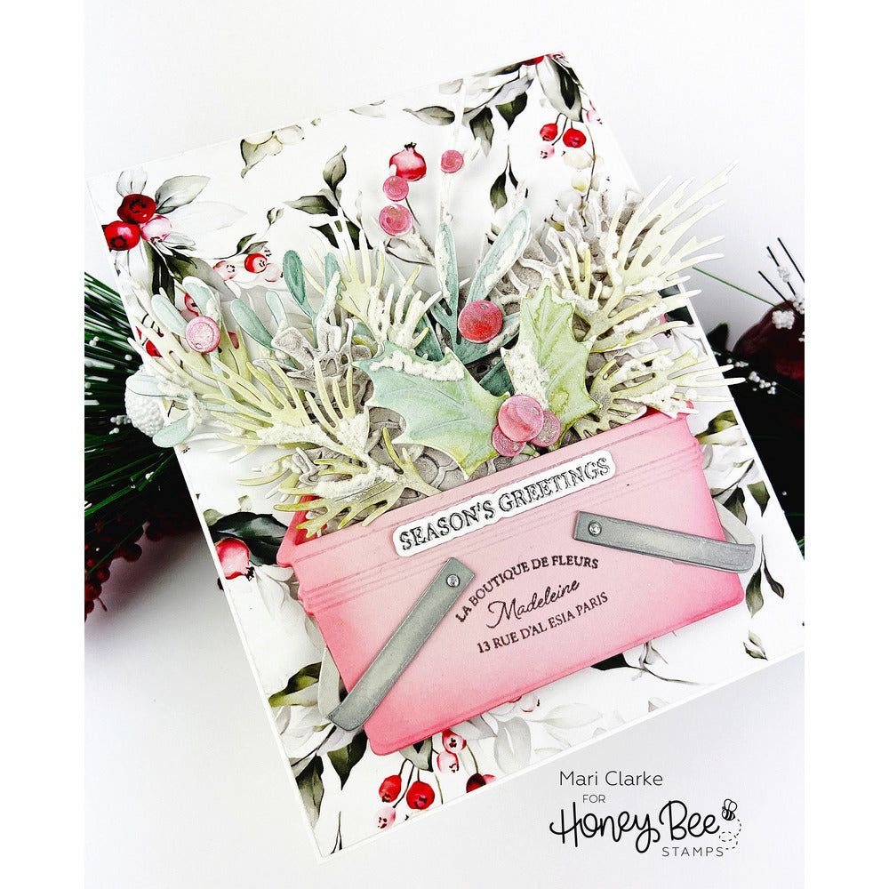 Lovely Layers: Winter Greenery - Honey Cuts - Stand - Alone Dies - Honey Bee Stamps