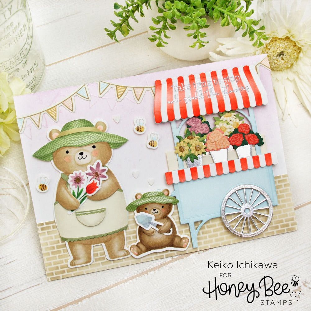 Market Cart Builder - Honey Cuts - Stand - Alone Dies - Honey Bee Stamps