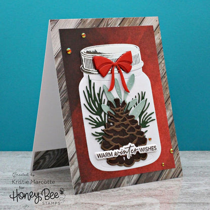 Mason Jar Vase - Honey Cuts - Stand - Alone Dies - Honey Bee Stamps