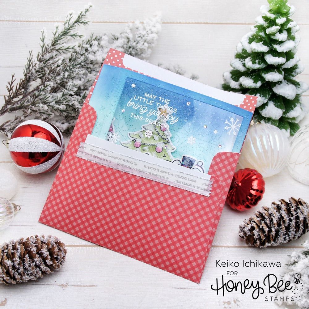 Merry Little Mice - 6x8 Photopolymer Stamp Set - Retiring - Honey Bee Stamps