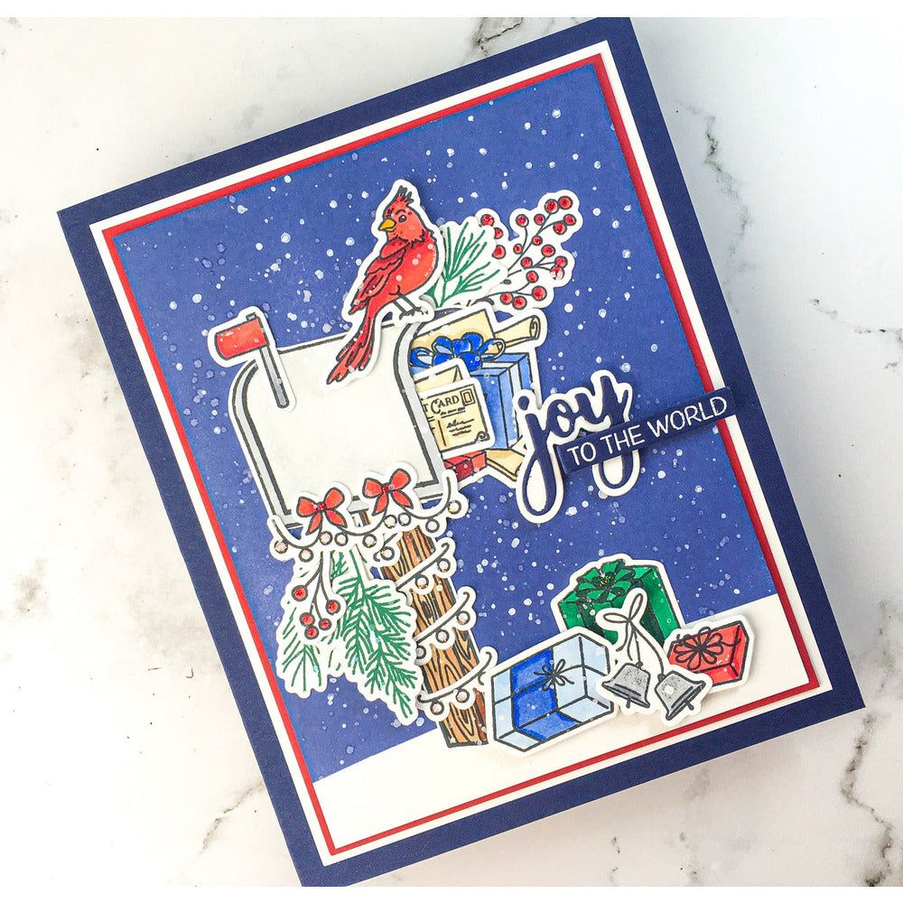 Merry Mail - 6x8 Photopolymer Stamp Set - Honey Bee Stamps