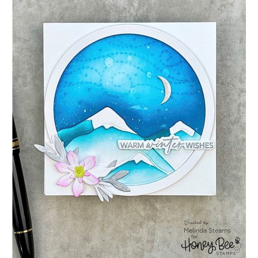 Mountain Circlescape - Honey Cuts - Stand - Alone Dies - Retiring - Honey Bee Stamps