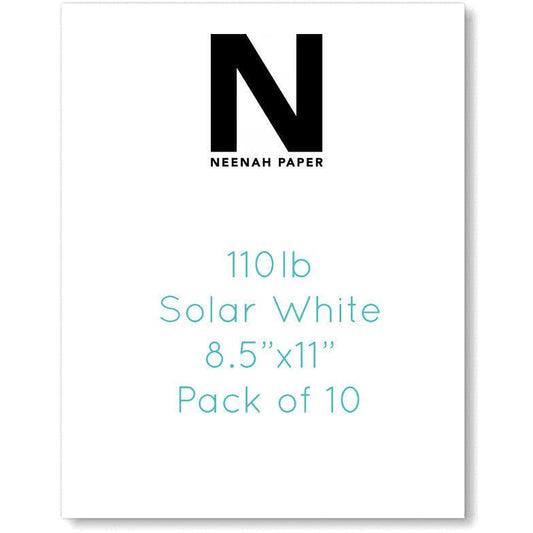 Neenah 110lb Classic Crest White Cardstock 8.5"X11" - 10 Sheets - Honey Bee Stamps