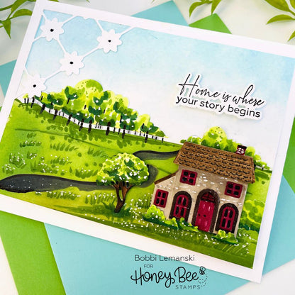 No Place Like Home - 4x6 Photopolymer Stamp Set - Honey Bee Stamps