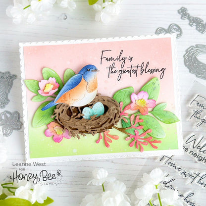 No Place Like Home - 4x6 Photopolymer Stamp Set - Honey Bee Stamps