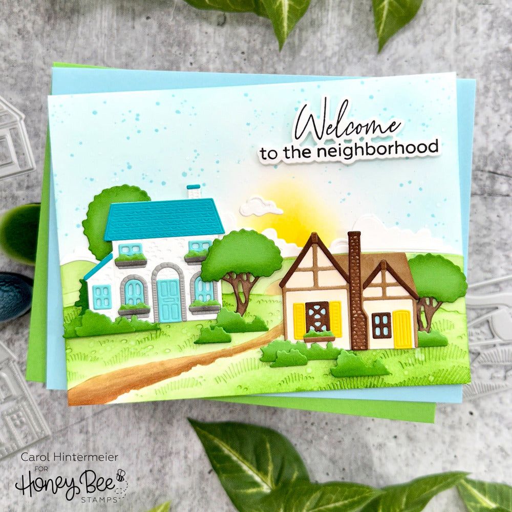No Place Like Home - 4x6 Photopolymer Stamp Set - Honey Bee Stamps