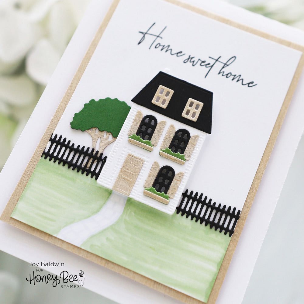 No Place Like Home - 4x6 Photopolymer Stamp Set - Honey Bee Stamps