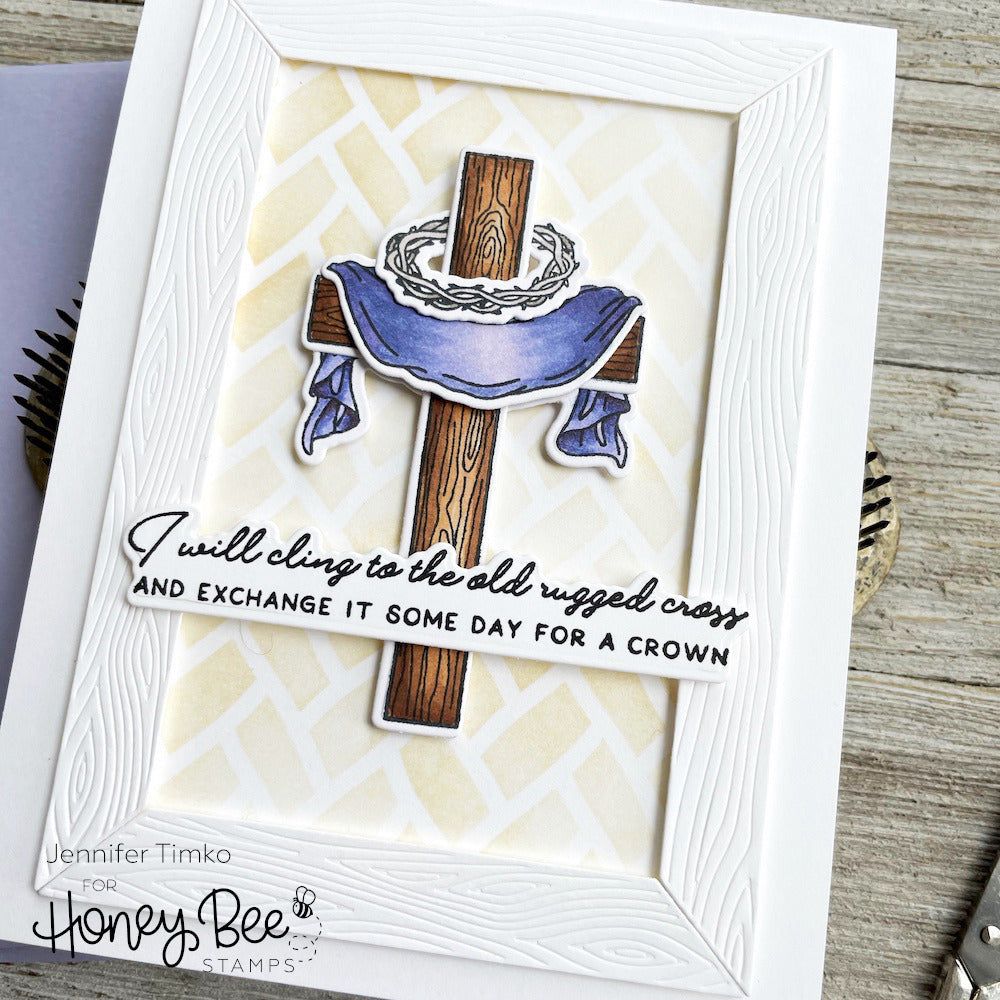Old Rugged Cross - Honey Cuts - Coordinating Dies - Honey Bee Stamps